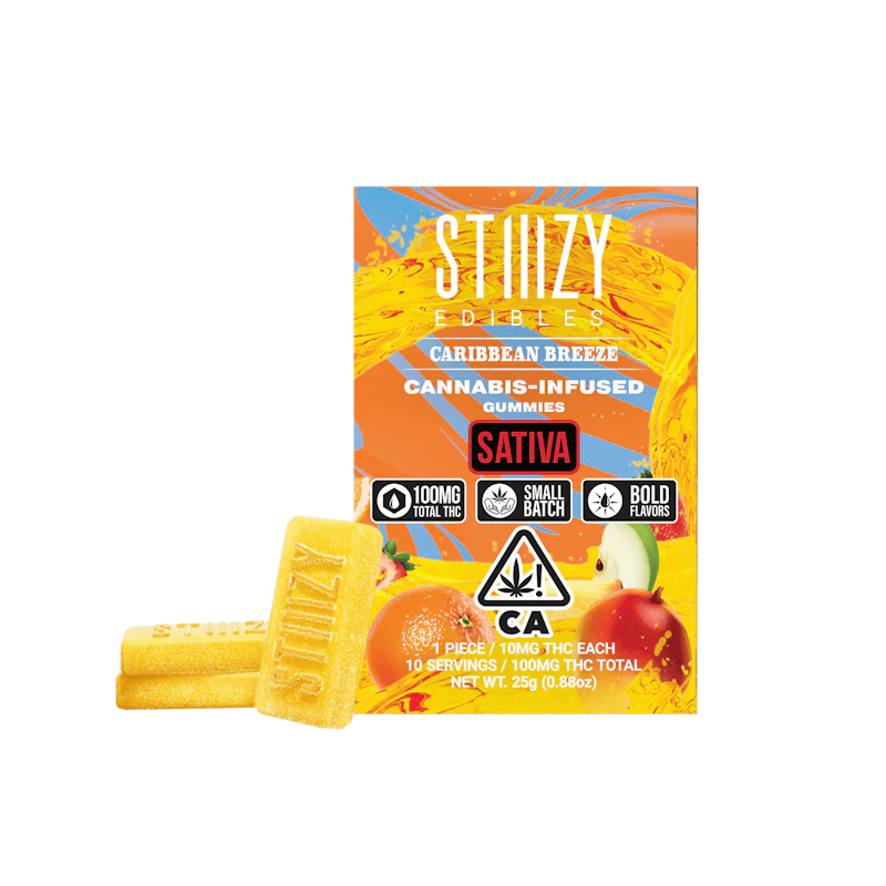 STIIIZY - CARIBBEAN BREEZE - Gummies 100mg THC Edible, Edibles