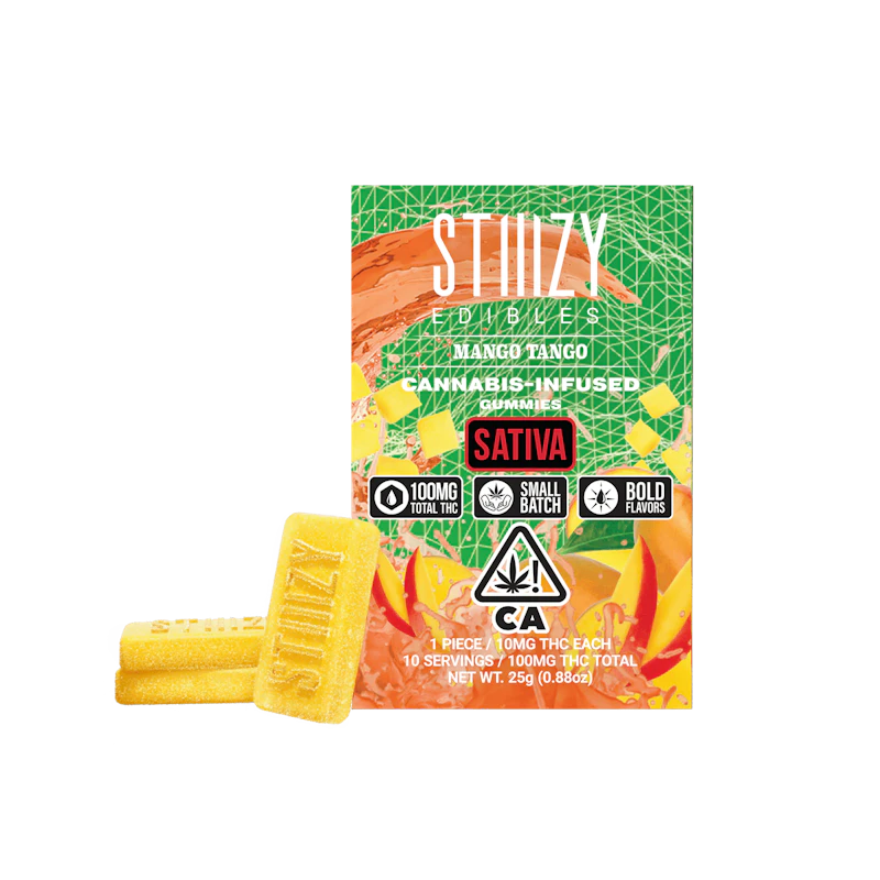 STIIIZY - MANGO TANGO - Gummies 100mg THC Edible, Edibles
