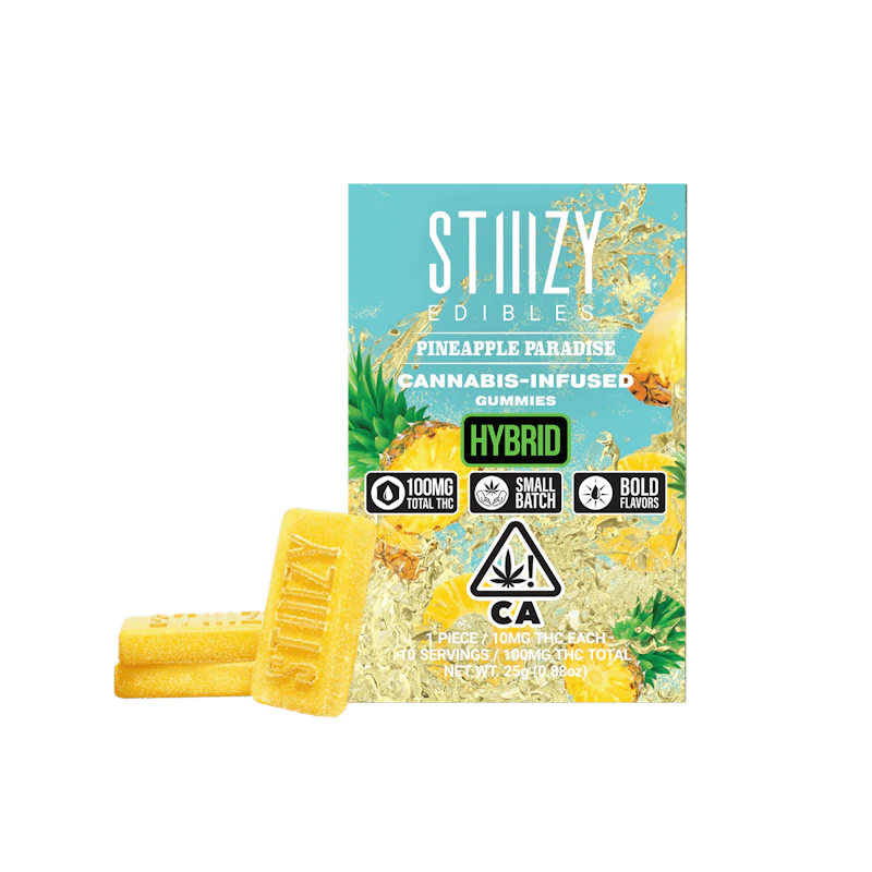 STIIIZY - PINEAPPLE PARADISE - Gummies 100mg THC Edible, Edibles