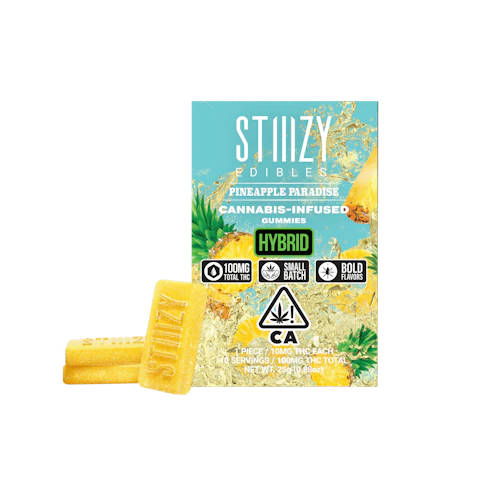 STIIIZY - PINEAPPLE PARADISE - Gummies 100mg THC Edible, Edibles