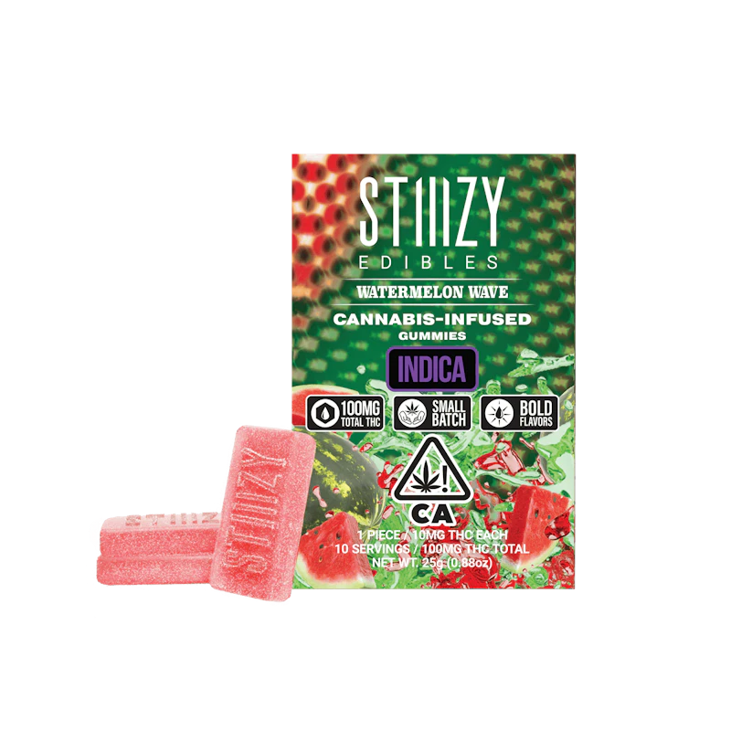 STIIIZY - WATERMELON WAVE - Gummies 100mg THC Edible, Edibles