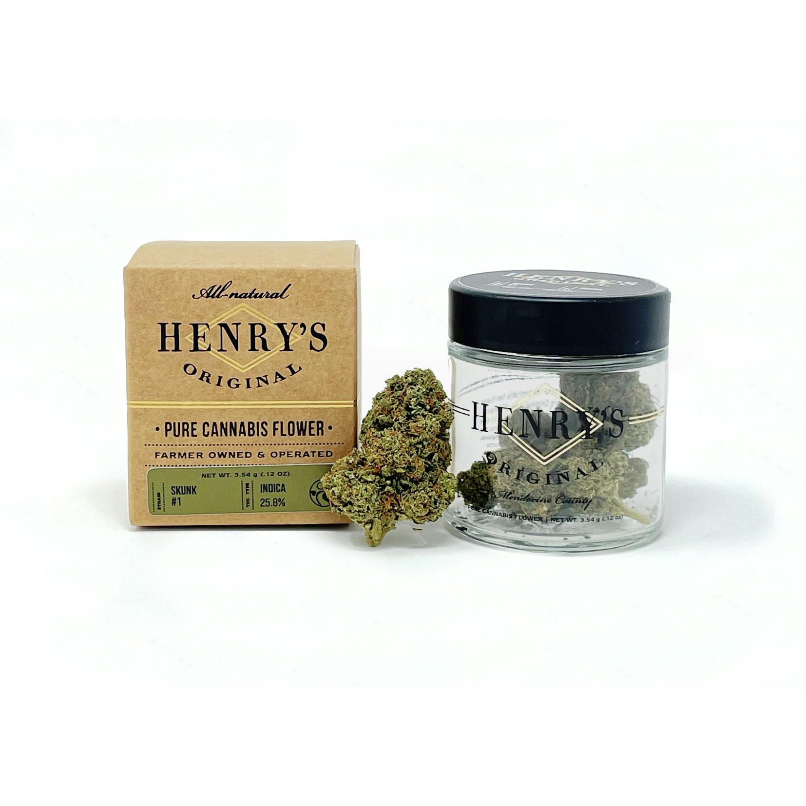 3.5g Craft Jar Skunk 1 Henry's Original