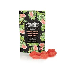 Sour Watermelon Hybrid 100mg THC Fruit Chews - OR
