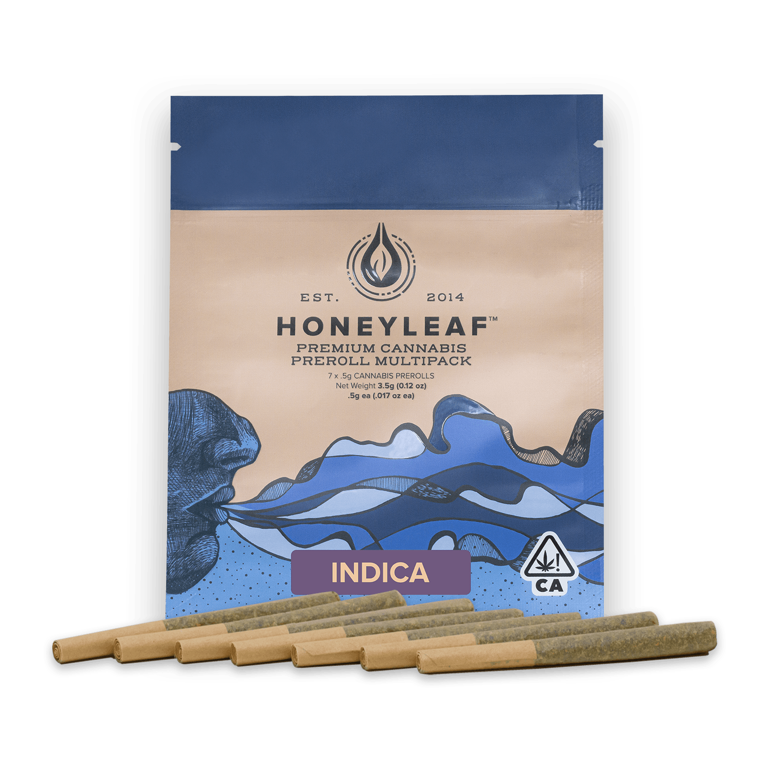 Honeyleaf .5G INDICA PREROLL 7 PACK Weedmaps