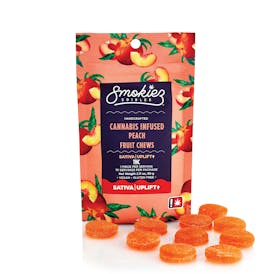 Peach Sativa 100mg THC Fruit Chews - OR