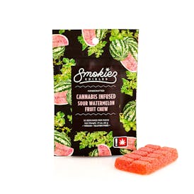 Sour Watermelon Hybrid 100mg THC Scored Single Fruit Chew - OR