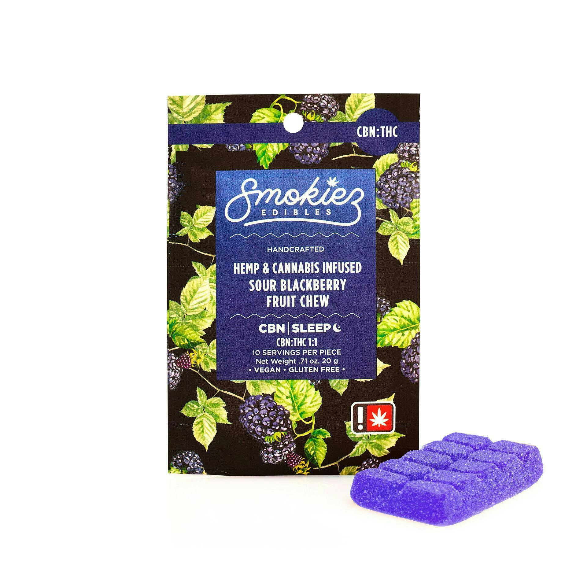 Smokiez Edibles: Sour Blackberry Fruit Chew - :1
