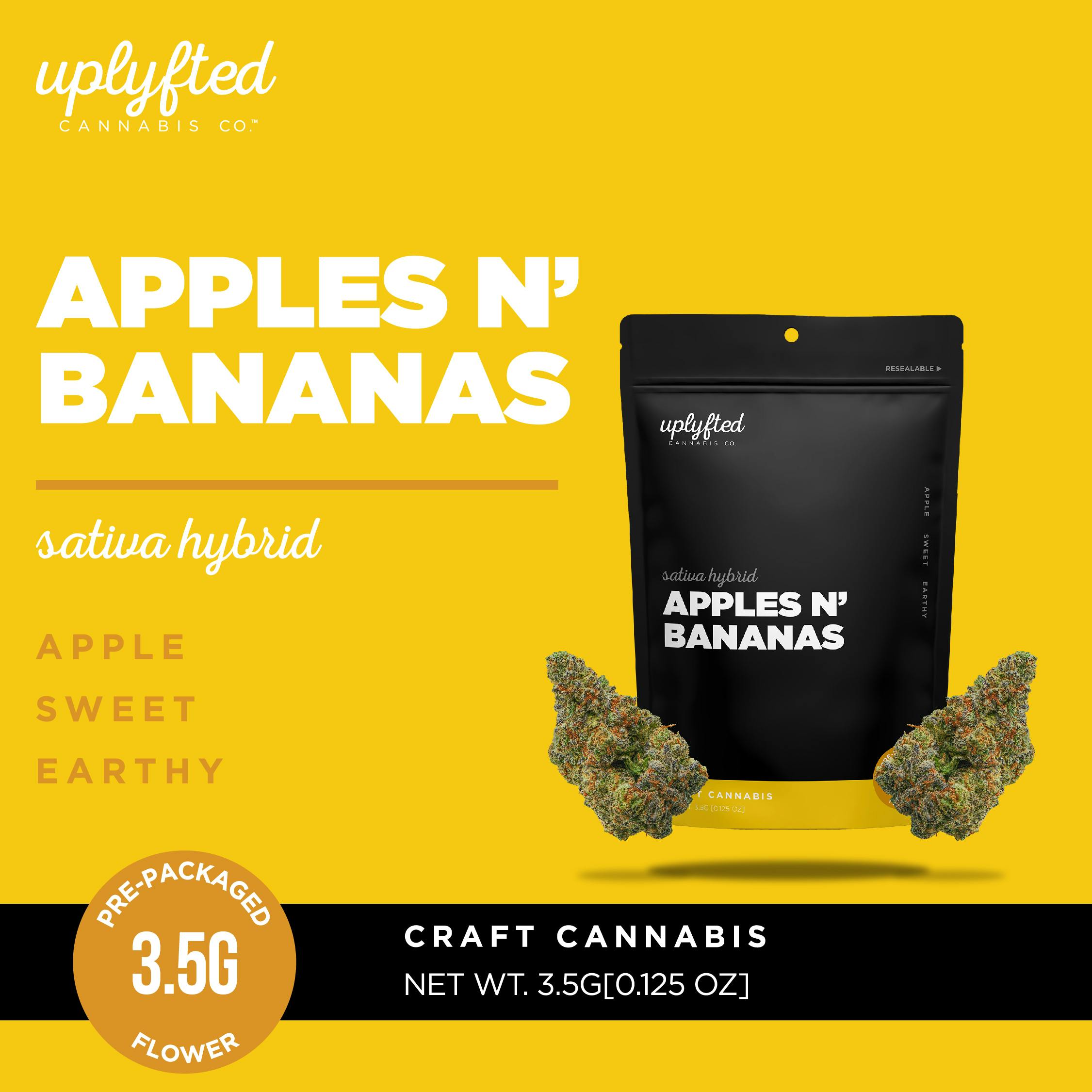 Apples N' Bananas 3.5g Pre-Pack - Uplyfted Cannabis Co