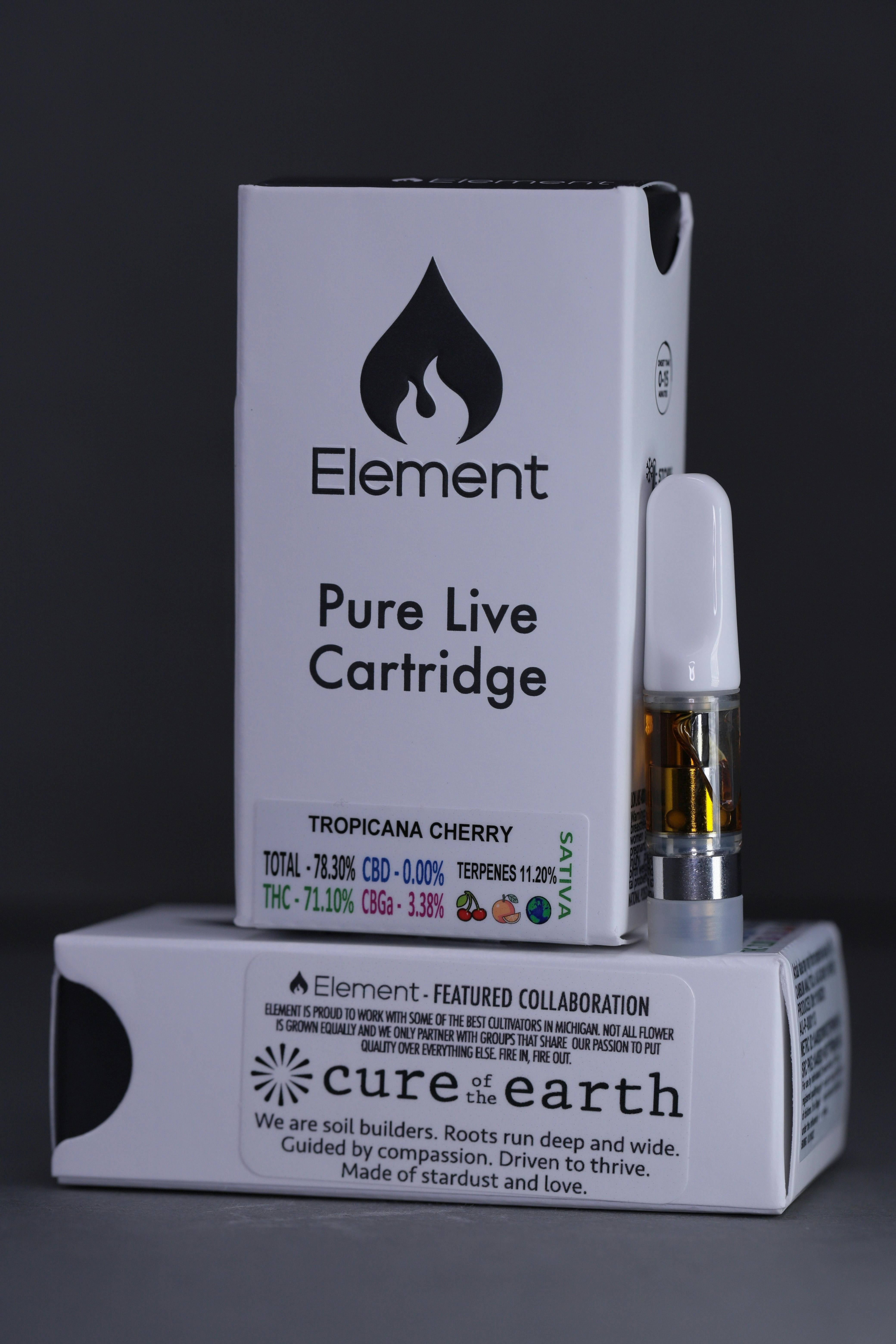 Element Pure Live Cartridge 0.5G - Tropicana Cherry - Element