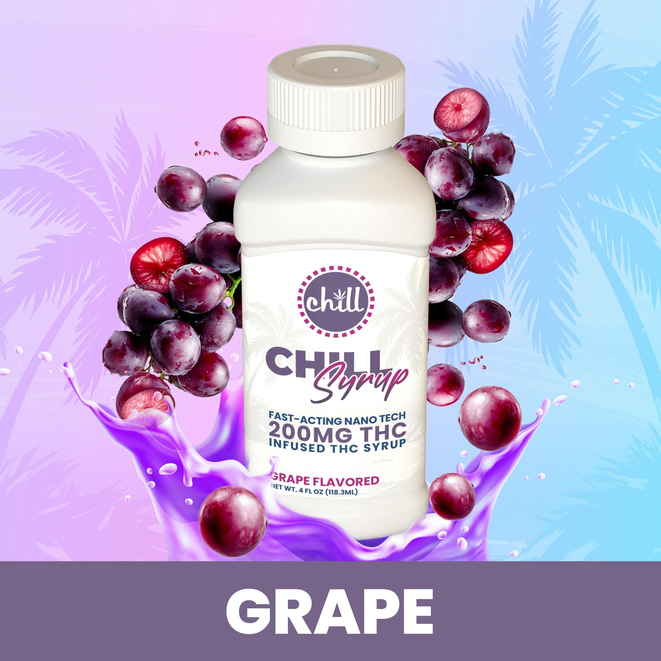 Grape | 200MG THC Syrup | Chill Medicated | REC