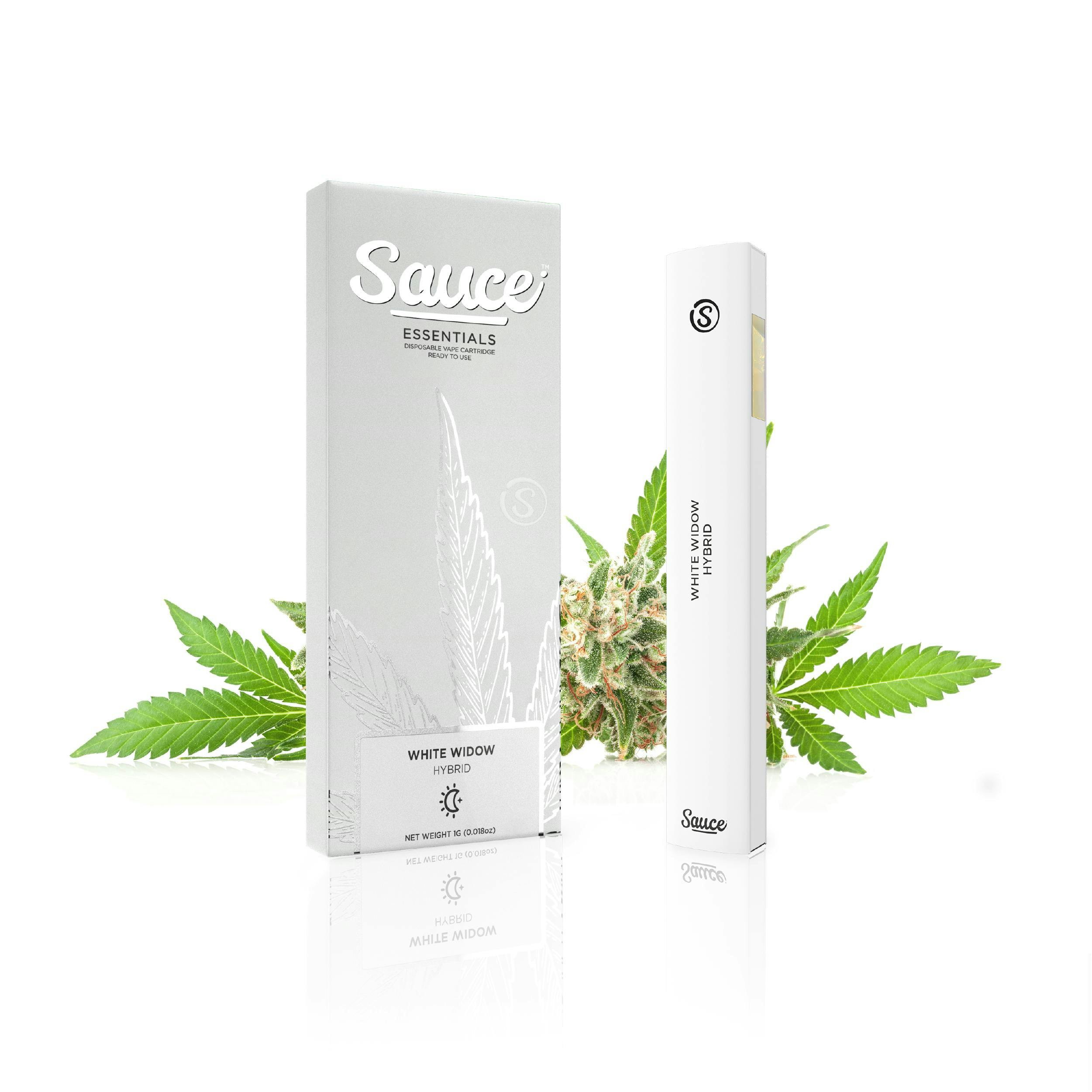 Sauce | Essentials | White Widow | Live Resin Disposable | 1g by Sauce.