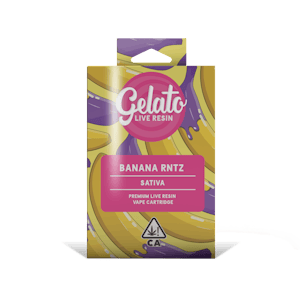 Gelato - [Gelato] Live Resin Cartridge - 1g - Banana Rntz (S)