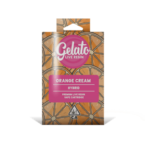 Gelato - [Gelato] Live Resin Cartridge - 1g - Orange Cream (H)