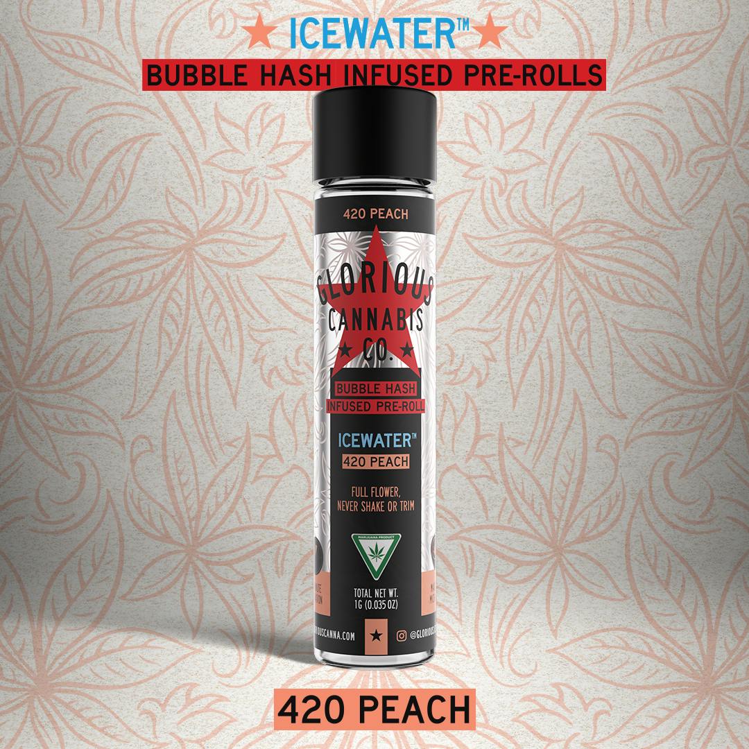 420 Peach | Ice Water Infused Joint | 1.0g