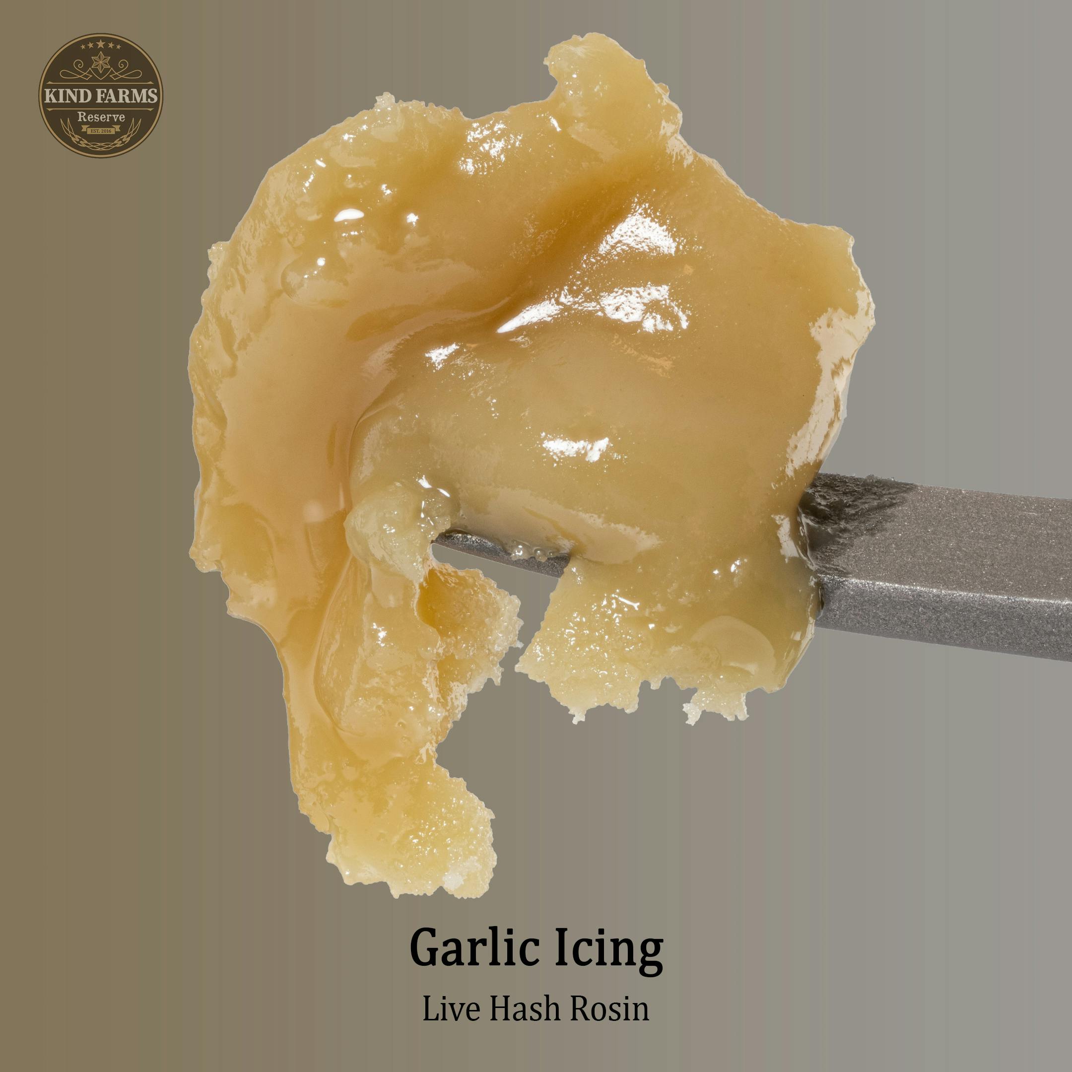 Garlic Icing Live Hash Rosin Kind Farms Reserve Kind Farms Reserve