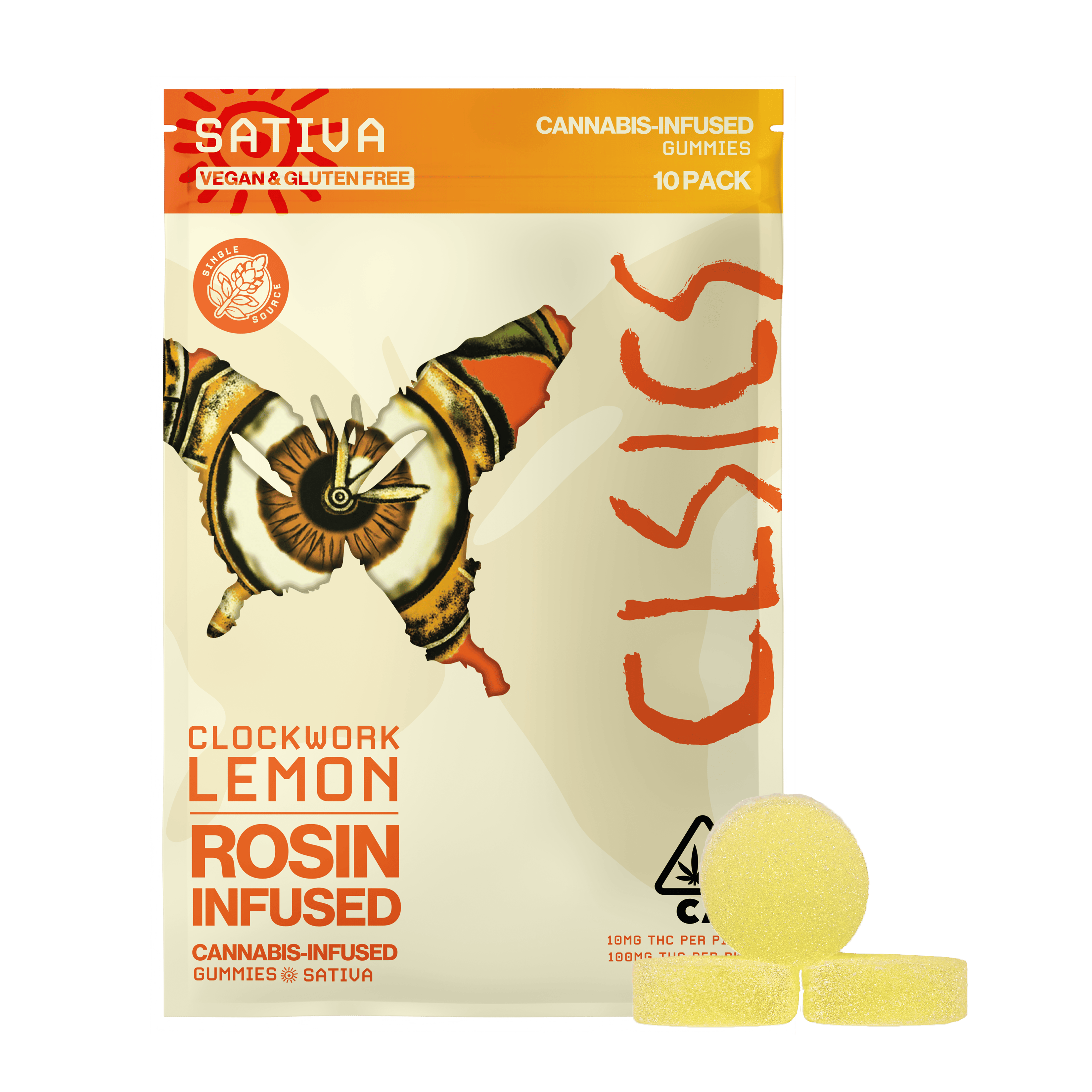 Clockwork Lemon 10pk Gummies Live