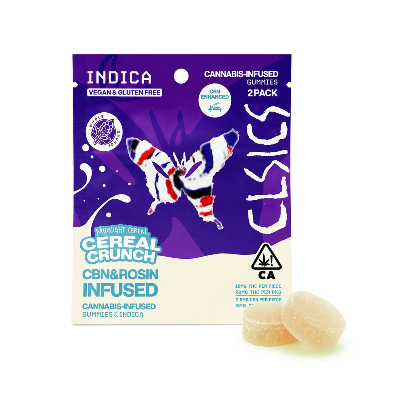 CLSICS - CBN Midnight Cereal Live Rosin Infused Gummies - 2ct
