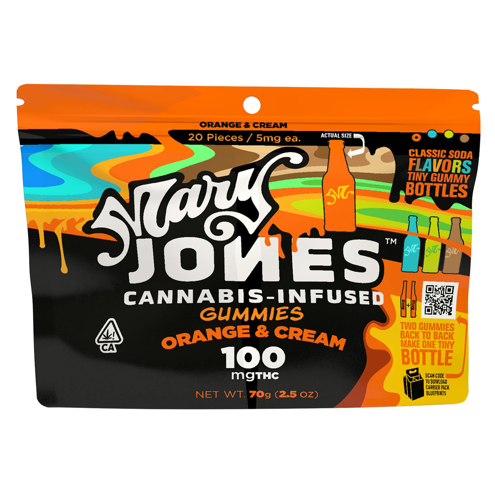 Orange & Cream | Infused Gummies | 2.5mg/ea | 4pk