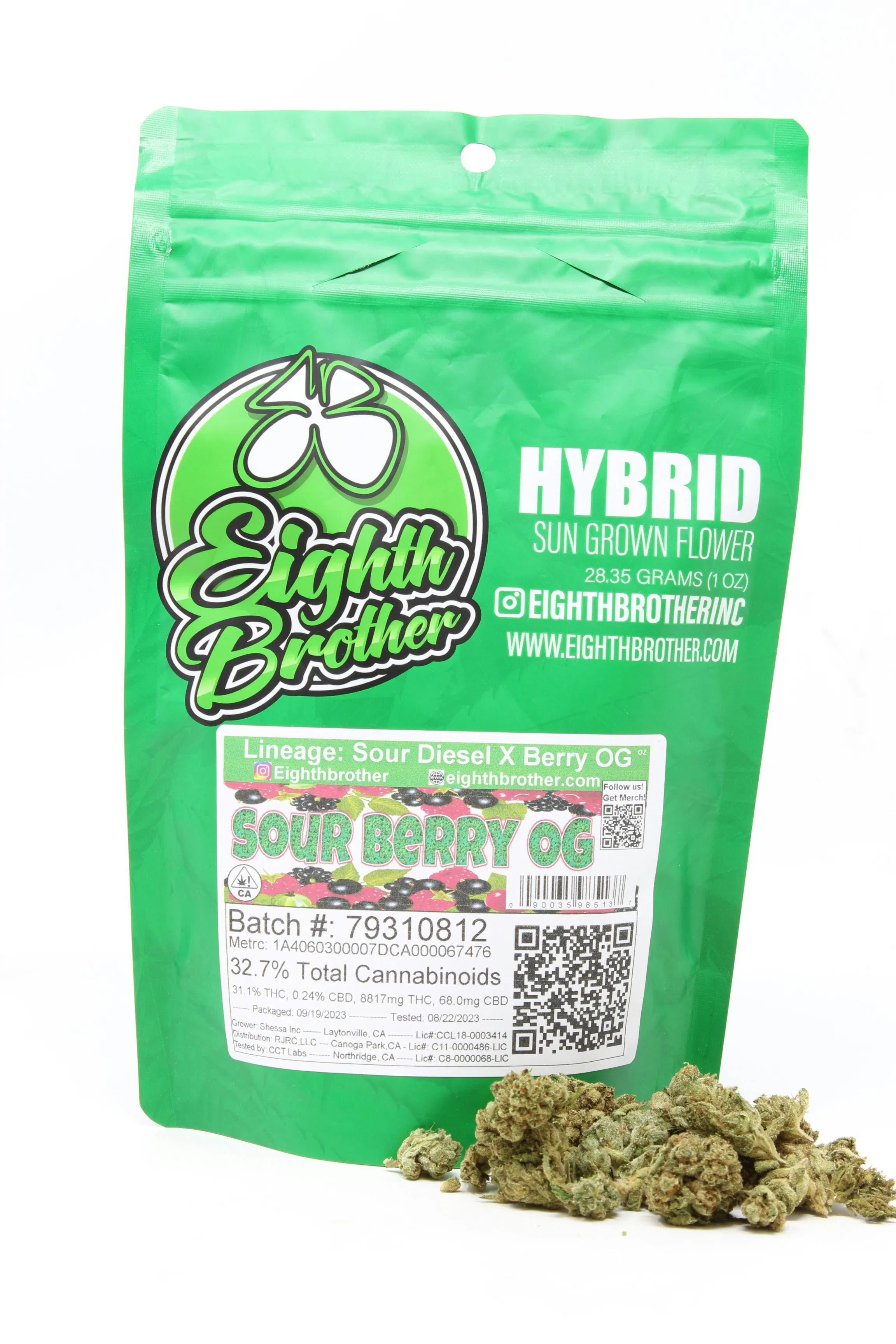 Eighth Brother - Eighth Brother - Flower - Sour Berry OG - 28g Main Image