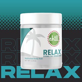 500mg THC : 500mg CBD | RELAX Body Rub | Chill Medicated | REC