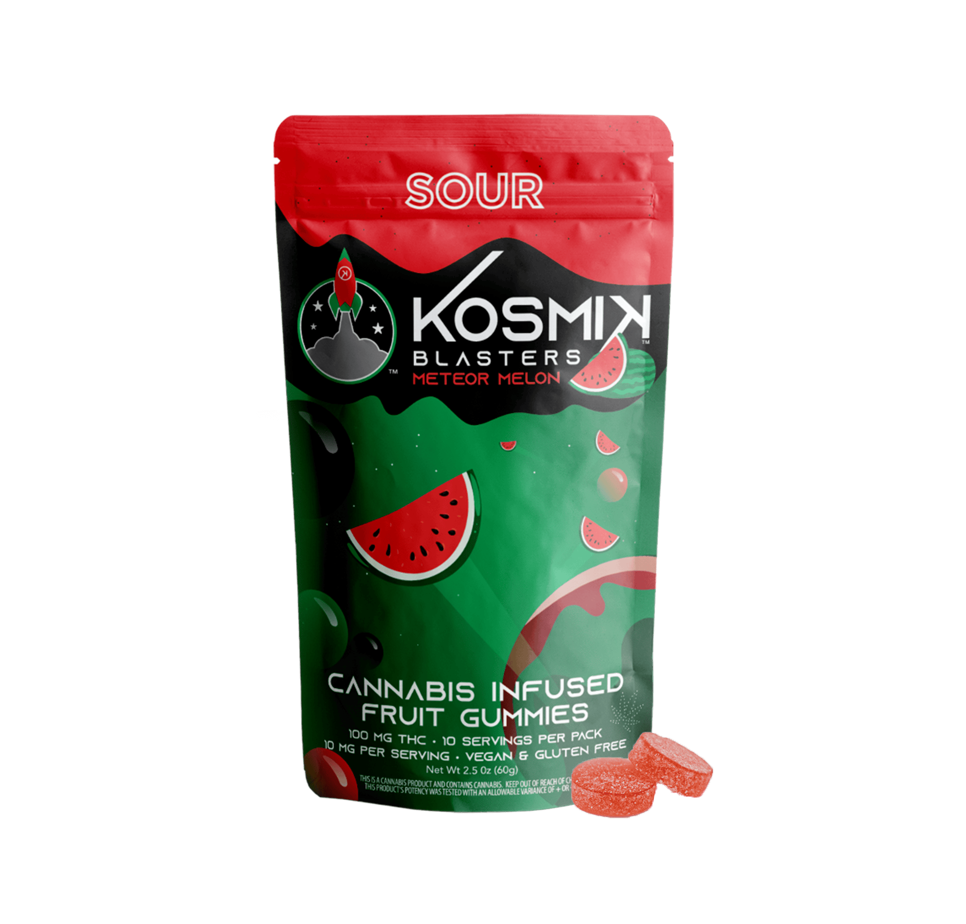 Sour Blaster 100mg - Meteor Melon | NV - Kosmik Brands