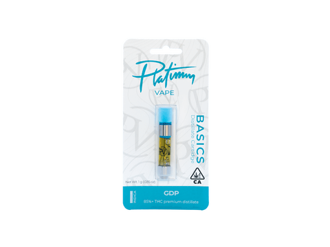 Platinum Vape Granddaddy Purple (Indica) 510 thread cartridge 1g