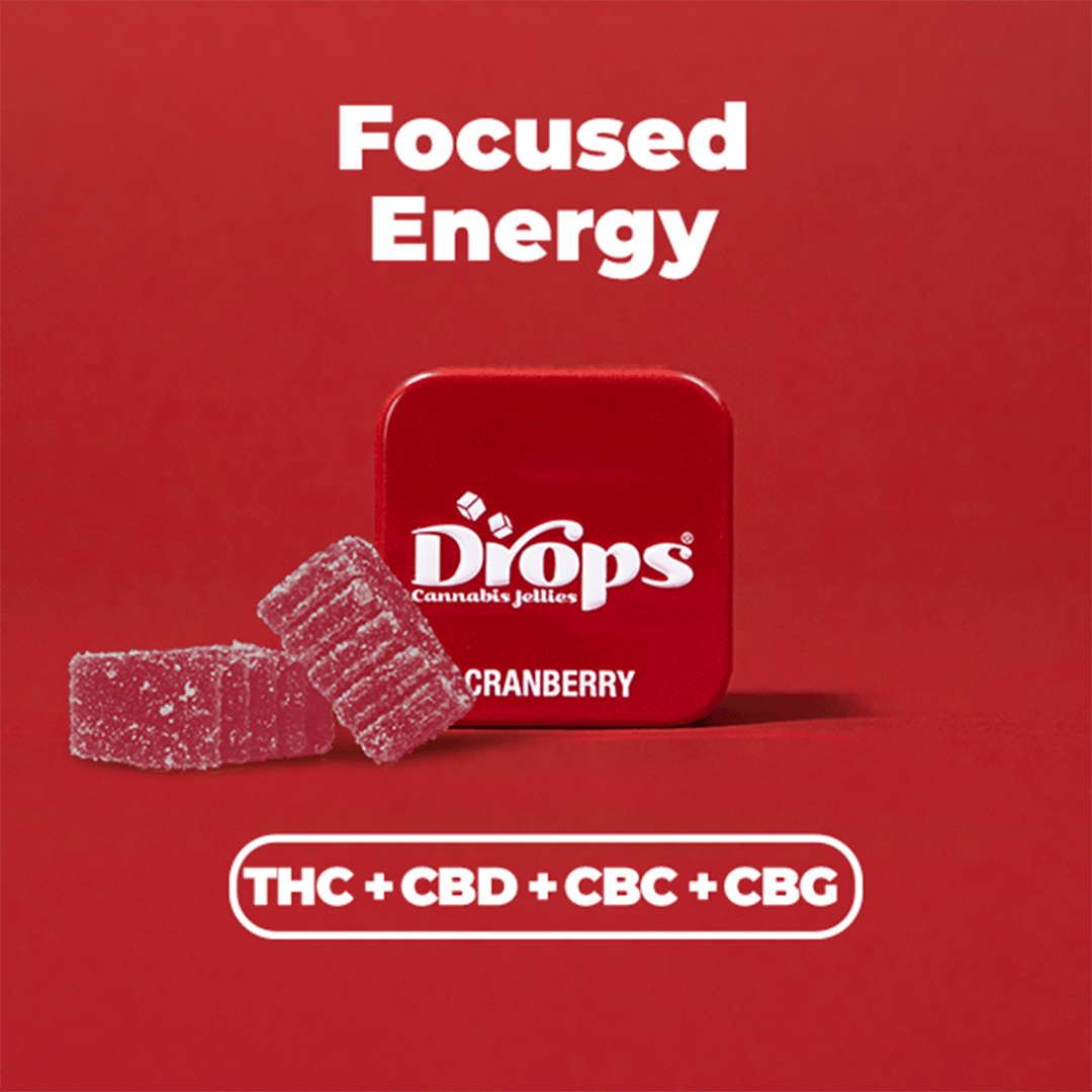 Drops – Cranberry 2-Piece (1:1 CBD:THC)