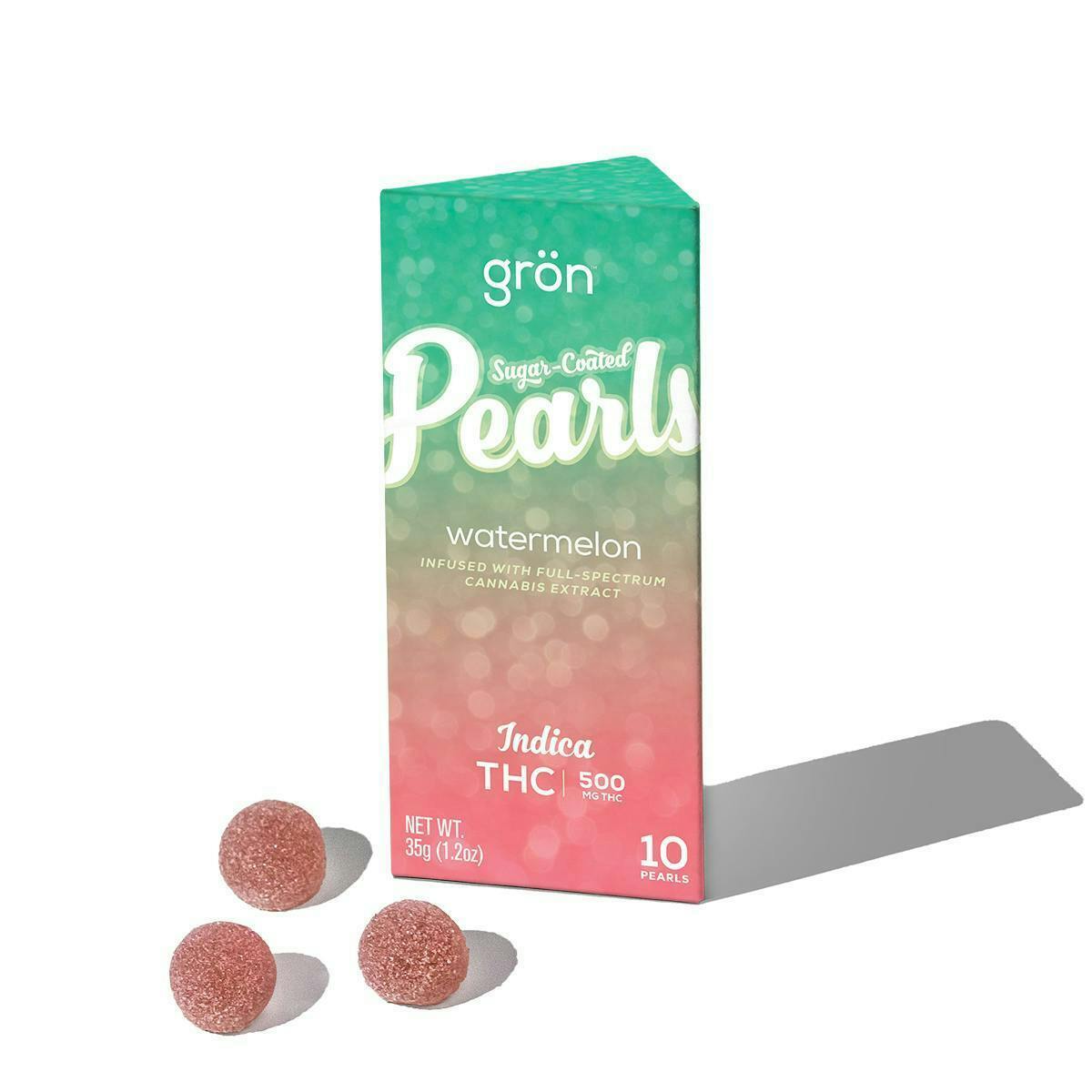 Grön THC Watermelon Pearls - Indica by Grön Edibles