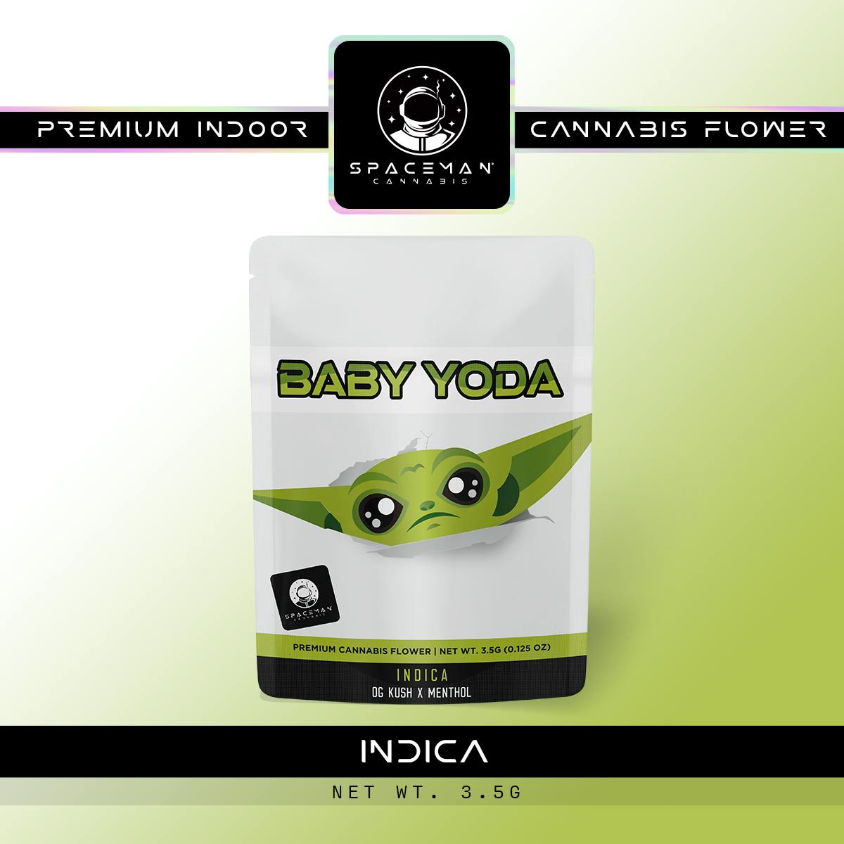 Spaceman - 3.5g Flower - Baby Yoda - Spaceman Cannabis