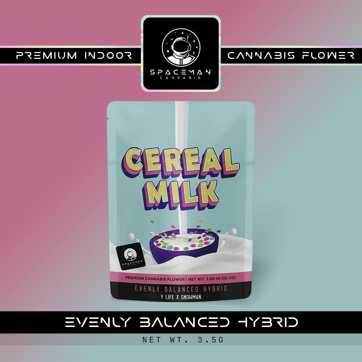Spaceman 3.5g Flower Cereal Milk Spaceman Cannabis