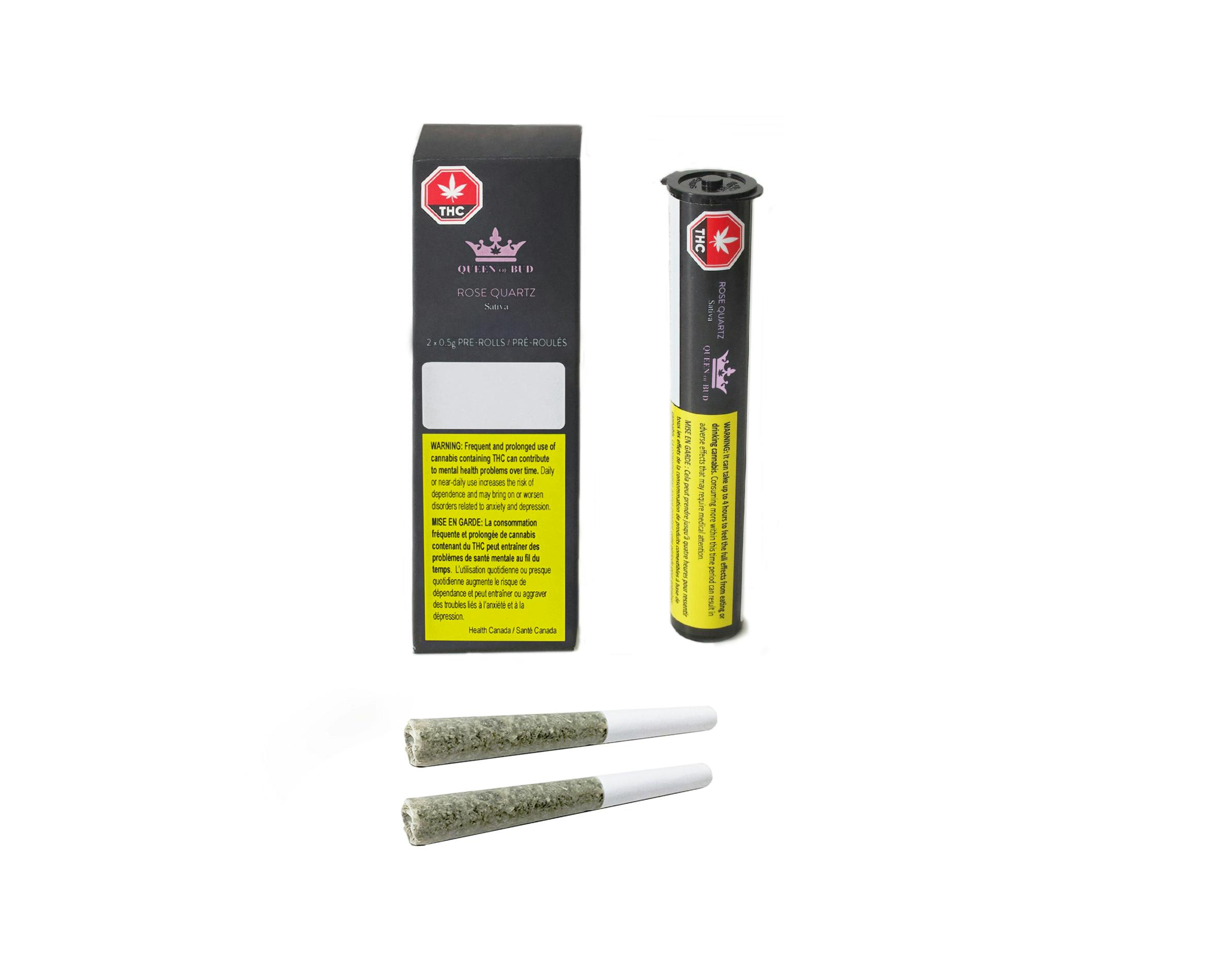 Queen of Bud Rose Quartz 2 x 0.5g Pre-Rolls
