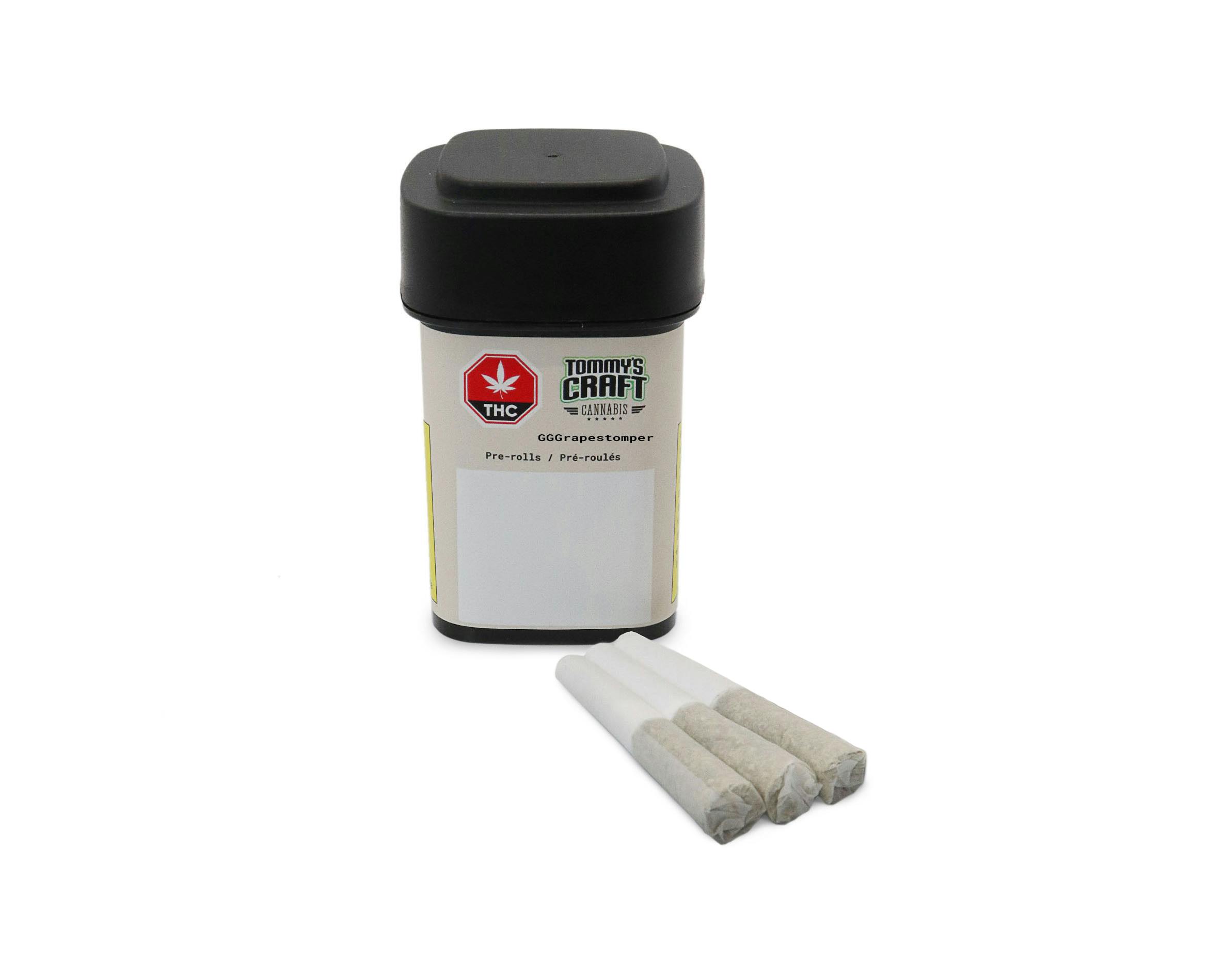 Tommy's Craft Cannabis GGGrapestomper 3 x 0.35g Pre-Rolls