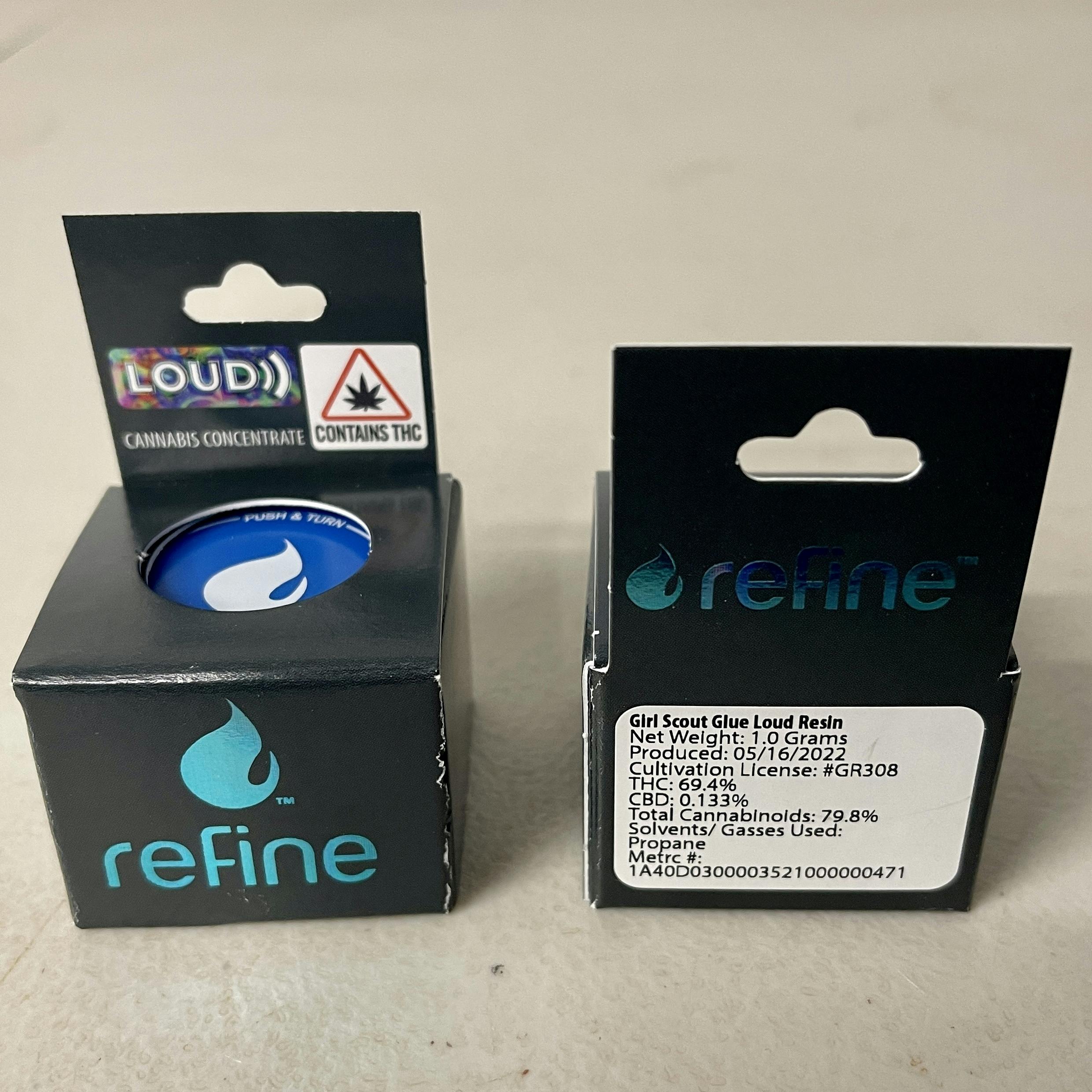 Refine New England (Recreational) Girl Scout Glue 1G Loud Resin Weedmaps