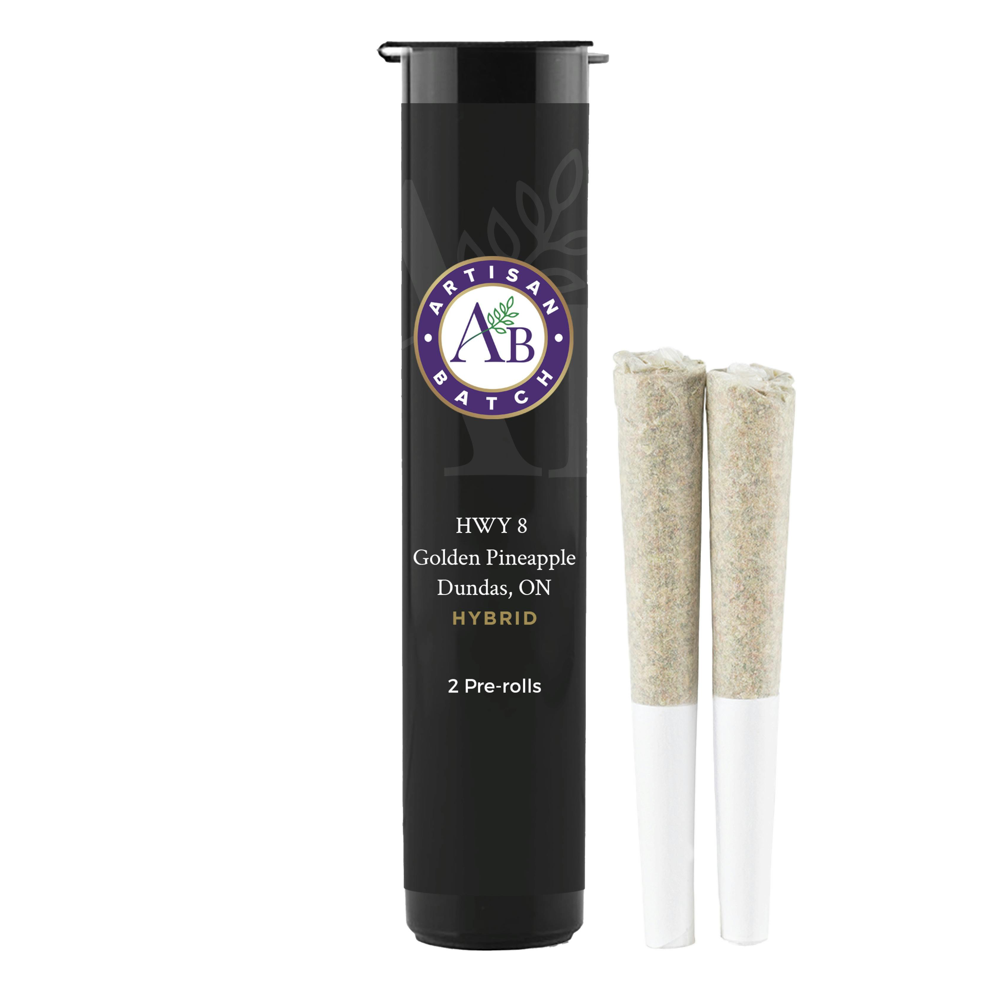 HWY 8 Golden Pineapple Pre-Rolls - 2 pack