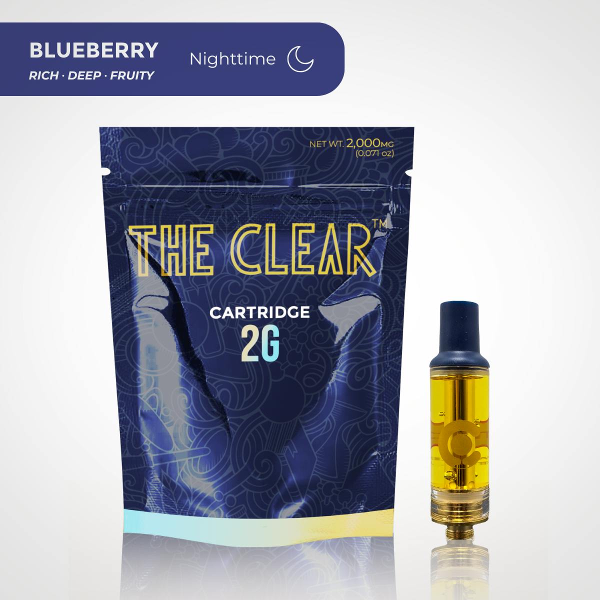 The CLEAR Original Cartridge 2000mg | Blueberry by CLEAR Brands