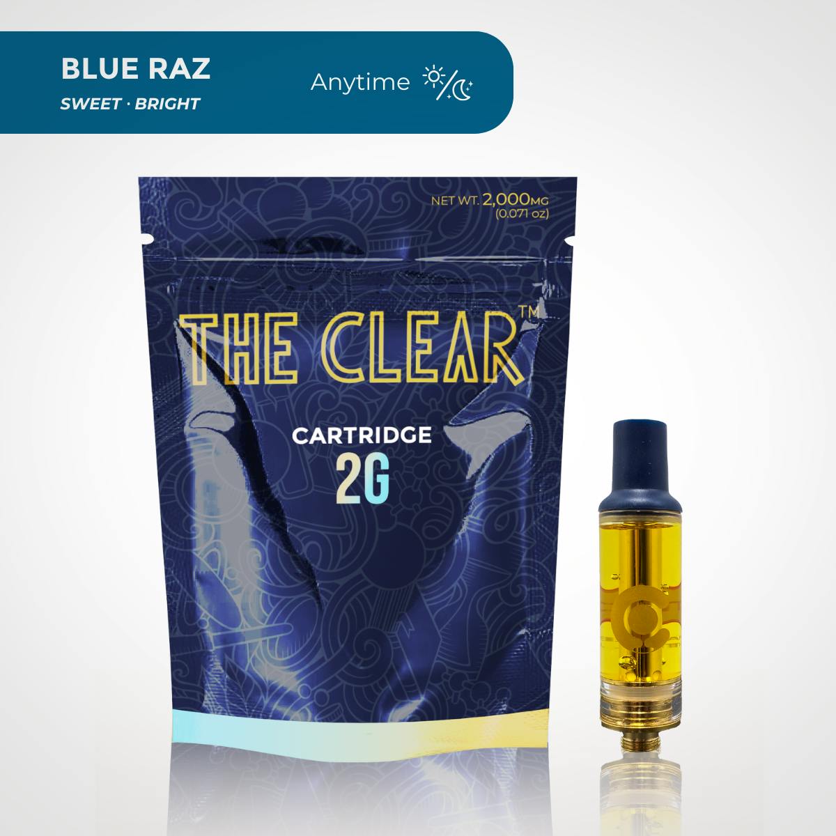 The CLEAR Original Cartridge 2000mg | Blue Raz by CLEAR Brands