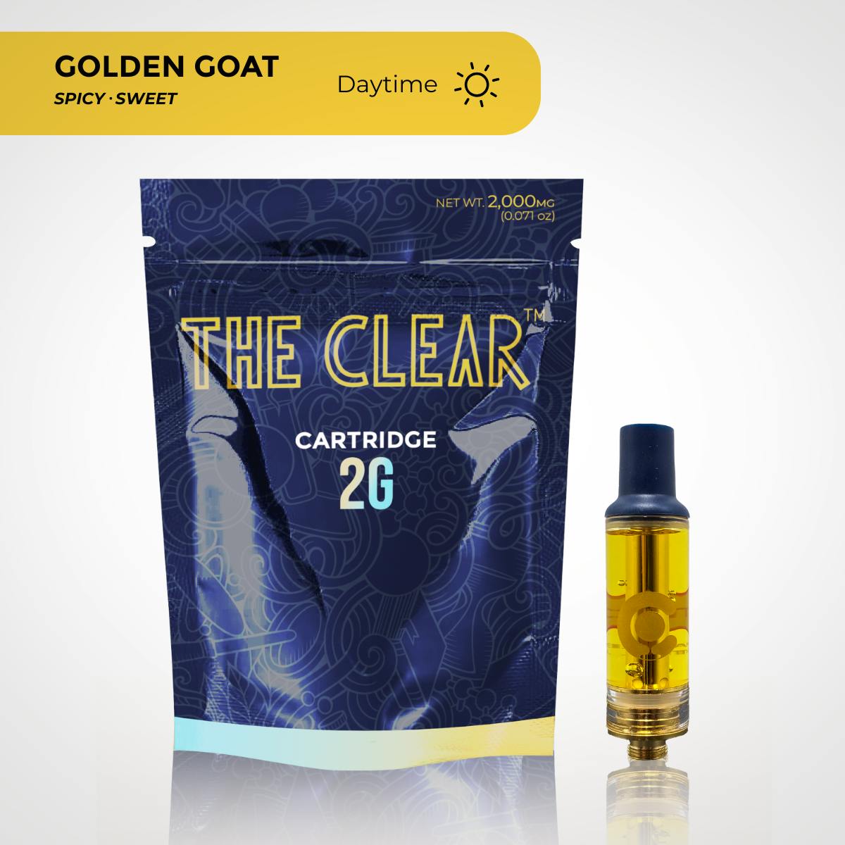 The CLEAR Original Cartridge 2000mg | Golden Goat by CLEAR Brands