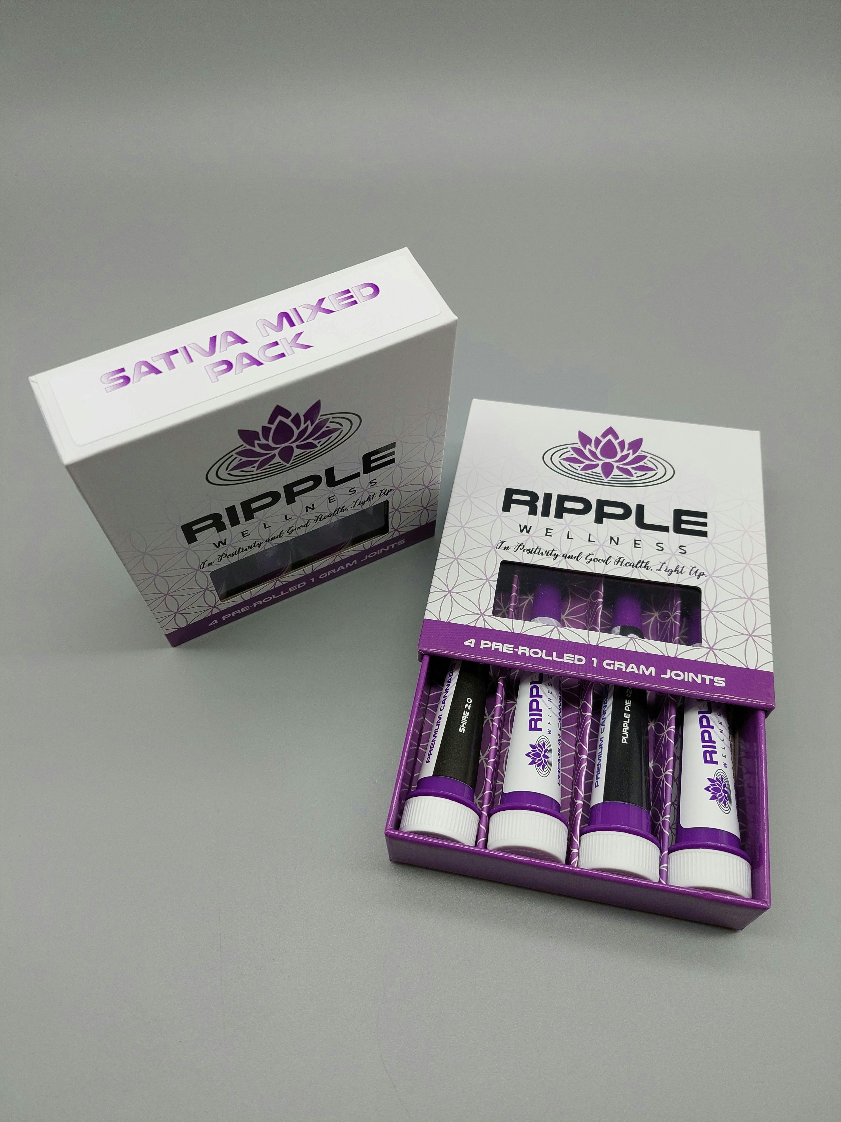 Pre Roll 4pk - Sativa Mix by Ripple Wellness