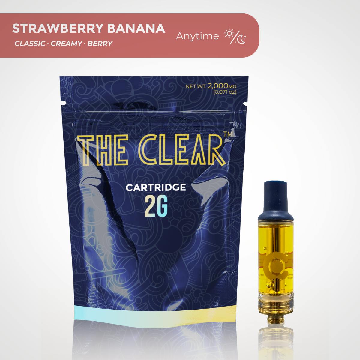 The CLEAR Original Cartridge 2000mg | Strawberry Banana by CLEAR Brands