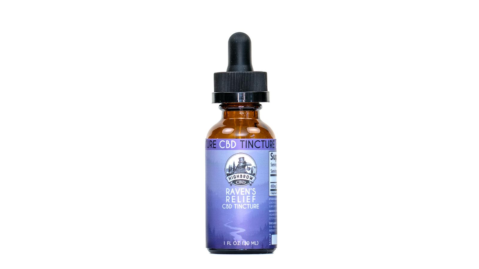Highbrow Ravens Relief CBD Tincture 600mg by Highbrow