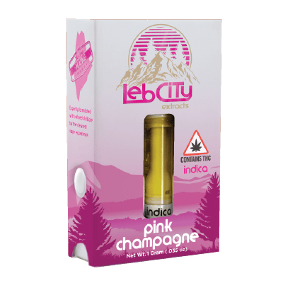 Pink Champagne 1G Vape Cart by LebCity Extracts