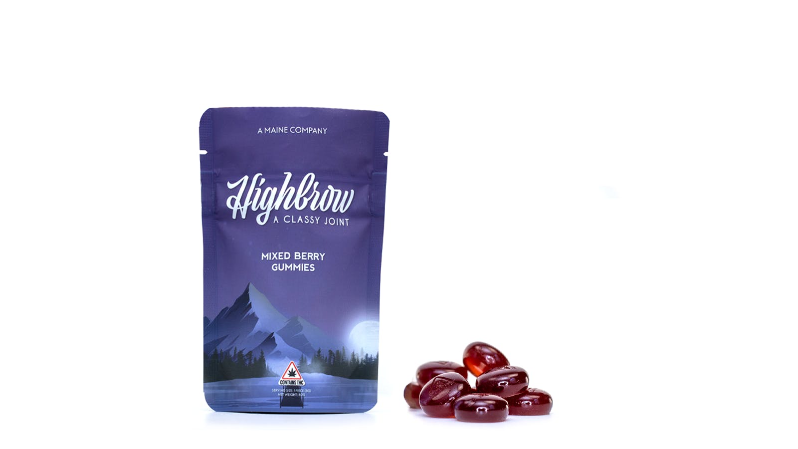 Highbrow Mixed Berry Gummies 250mg by Highbrow