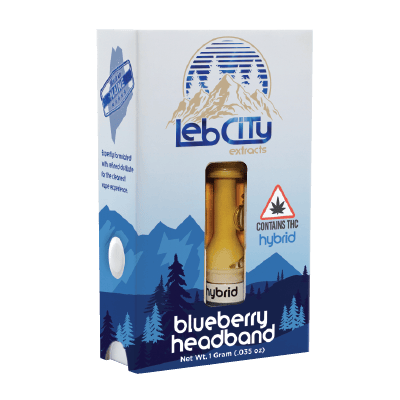 Blueberry Headband 1G Vape Cart by LebCity Extracts