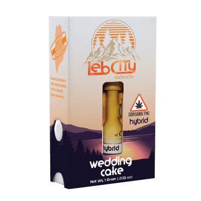 Wedding Cake 1G Vape Cart by LebCity Extracts