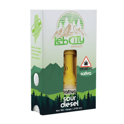 Sour Diesel 1G Vape Cart by LebCity Extracts