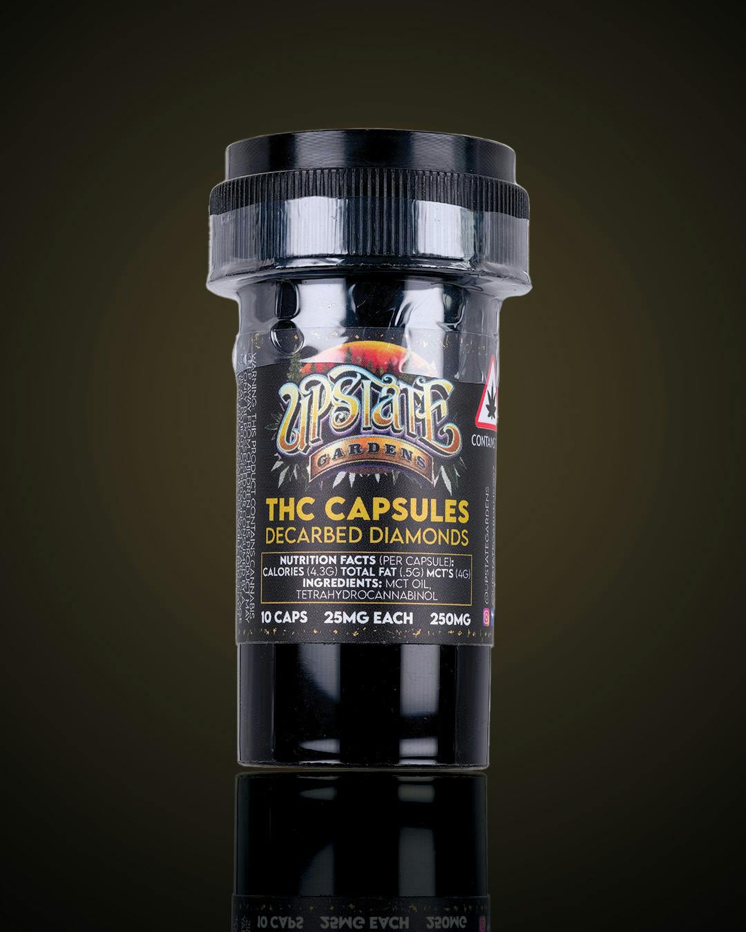250mg Capsules Decarbed Diamonds Upstate Gardens