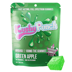 Kushy Punch - Hybrid Green Apple INDIVIDUAL GUMMIES 100MG