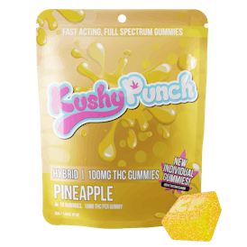 Kushy Punch - Hybrid Pineapple INDIVIDUAL GUMMIES 100MG