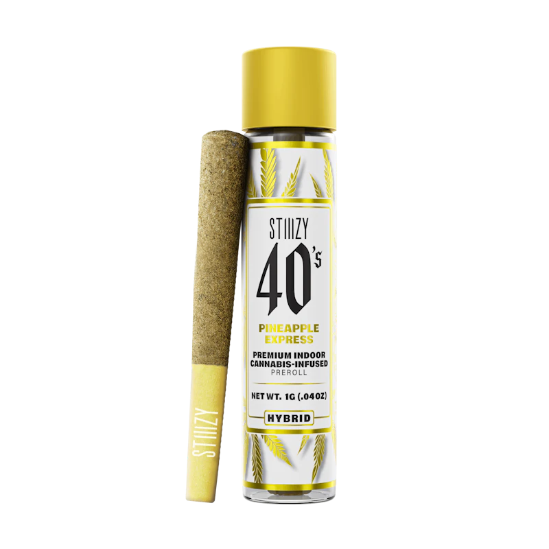 STIIIZY - PINEAPPLE EXPRESS - 1G 40's Infused Preroll, Infused Pre-Rolls