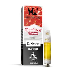 WEST COAST CURE - WCC CUREPen 1g - Strawberry Cream 86%